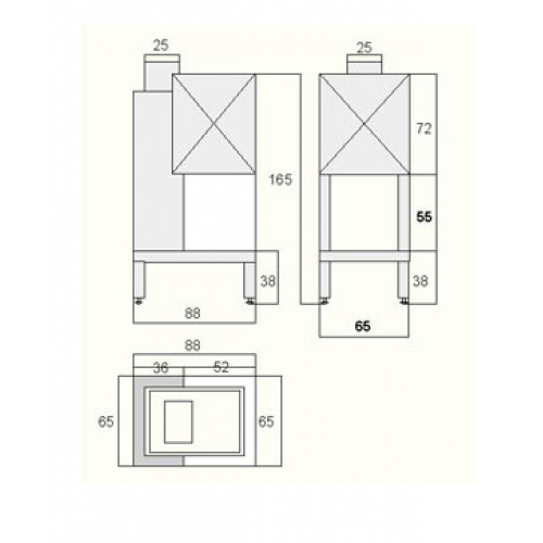 Каминная топка Grilli Caminetti AF 2000 TRIFAX-VT 81_1 Каминная топка Grilli Caminetti AF 2000 TRIFAX-VT 81_1