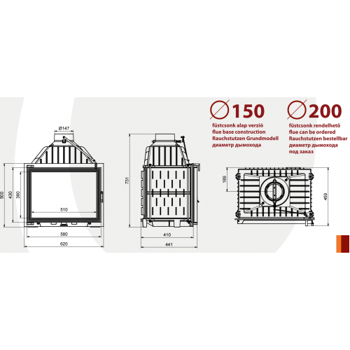 Каминная топка Technical PanTherm 62_1 Каминная топка Technical PanTherm 62_1