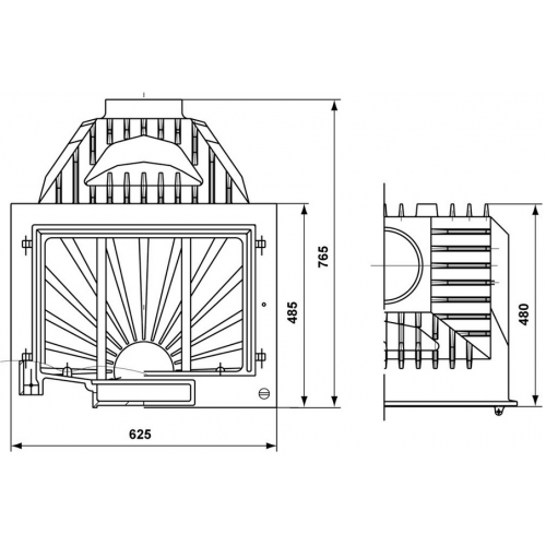 Каминная топка Tarnava Classic Retro 2 16_1 Каминная топка Tarnava Classic Retro 2 16_1