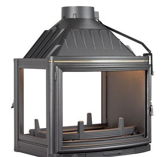 Топка Seguin prestige panoramic 4 стекла - 1 прямой фасад + 1 изогнутый, с двумя дверями, откр. в сторону_3 Топка Seguin prestige panoramic 4 стекла - 1 прямой фасад + 1 изогнутый, с двумя дверями, откр. в сторону_3